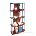 Study room wooden bookcase with 4 shelves